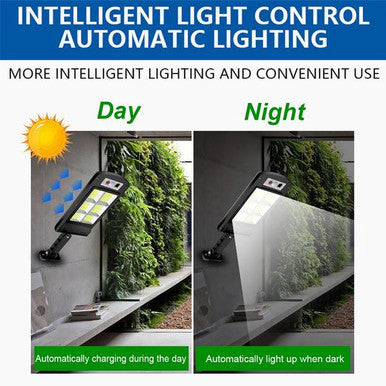 Outdoor Solar Motion Sensor Wall Light - Energy Efficient & Waterproof - Mega Cart
