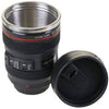 Photography Lens Coffee Mug – Realistic Design, Leak-Proof Lid, 375ml - Mega Cart