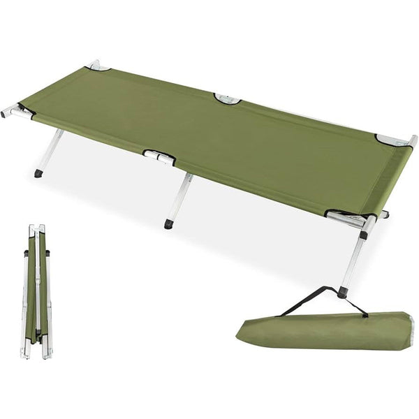 Portable Folding Camping Cot with Carry Bag - Mega Cart