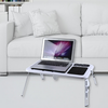 Portable Laptop Desk with USB Cooling Fans and Adjustable Height - Mega Cart