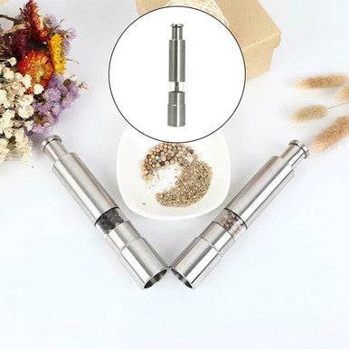 Premium Stainless Steel Salt & Pepper Grinder - Adjustable Coarseness - Mega Cart
