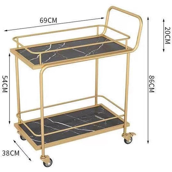 PrimeNest 2-Tier Storage Utility Trolley Cart - Mega Cart