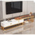 PrimeNest Amira TV Stand - Stylish Glass & Storage Drawers - Mega Cart