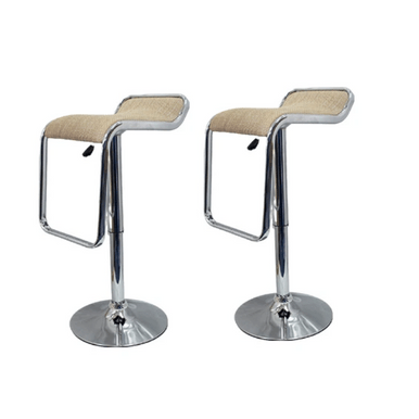 PrimeNest Bamboo Low Back Bar Stool - Modern Design - Mega Cart