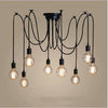 PrimeNest Black Elegance 8-Cord Chandelier - Elegant Lighting Fixture - Mega Cart