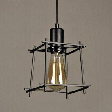 PrimeNest Black Metal Geometric Pendant Light - Mega Cart