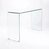 PrimeNest - Clear Glass Narrow Console Table - Mega Cart