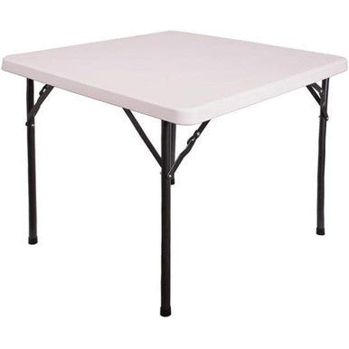 PrimeNest - Compact Square Plastic Folding Table for Indoor/Outdoor - Mega Cart