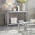 PrimeNest Elegant Flora Side Console Table with Gold Accents - Mega Cart