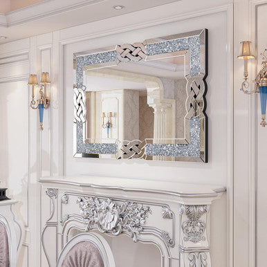 PrimeNest Elegant Gatsby Patterned Mirror - Sleek & Durable Design - Mega Cart