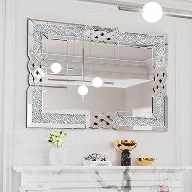 PrimeNest Elegant Gatsby Patterned Mirror - Sleek & Durable Design - Mega Cart