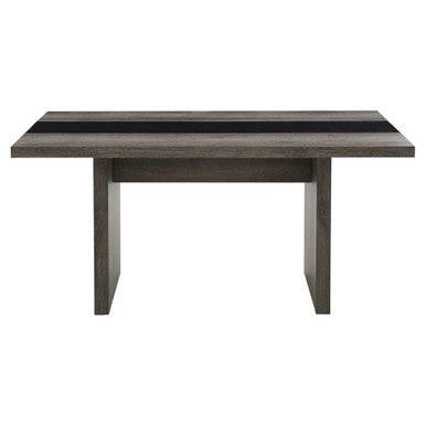 PrimeNest Elegant Lake Dining Table with Glass Inlay - Mega Cart