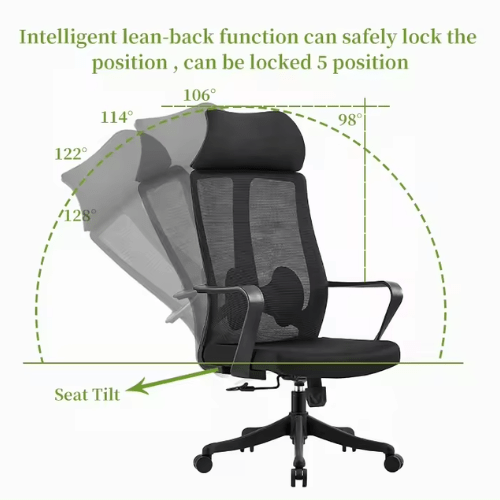 PrimeNest - Ergonomic Design Office Chair with Headrest - Mega Cart