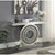 PrimeNest - Glam Teardrop Console Table - Mirrored Finish with Crystals - Mega Cart