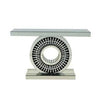 PrimeNest - Glam Teardrop Console Table - Mirrored Finish with Crystals - Mega Cart