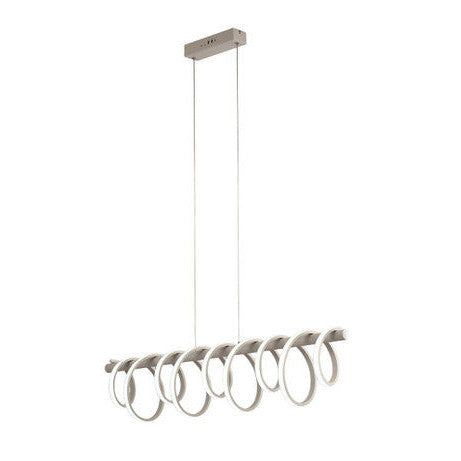 PrimeNest LED Twirl Spiral Chandelier - Modern Home Lighting Fixture - Mega Cart