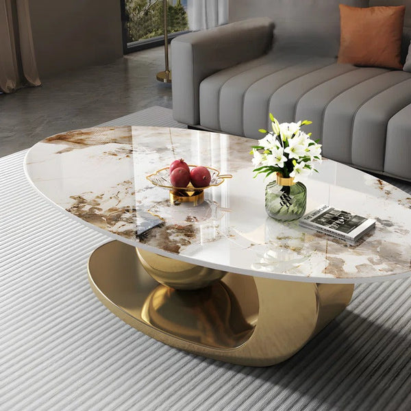 PrimeNest Lena Marble Top Table - Mega Cart