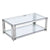 PrimeNest - Modern Abacus Coffee Table with Glass Top - Mega Cart
