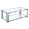 PrimeNest - Modern Abacus Coffee Table with Glass Top - Mega Cart