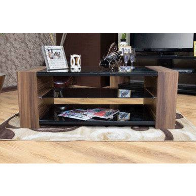 PrimeNest Modern Black Nexter LCD TV Rack - Fits Up to 60" TVs - Mega Cart