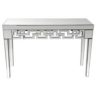 PrimeNest - Modern Geometric Mirror Console Table - Silver & Gold Options - Mega Cart