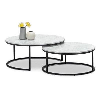 PrimeNest - Modern Nested Coffee Table Set of 2 - Space-Saving Design - Mega Cart