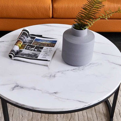 PrimeNest - Modern Nested Coffee Table Set of 2 - Space-Saving Design - Mega Cart