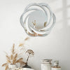 PrimeNest Modern Swirl Frameless Mirror - Elegant Home Decor - Mega Cart