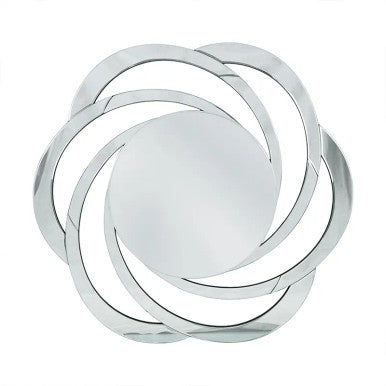 PrimeNest Modern Swirl Frameless Mirror - Elegant Home Decor - Mega Cart