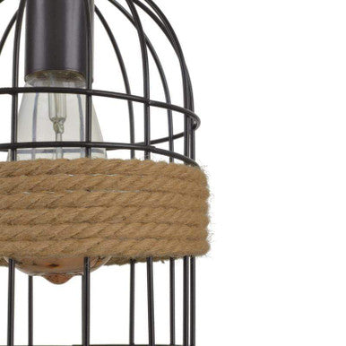 PrimeNest Retro Birdcage Hanging Light - Industrial Loft Style - Mega Cart