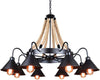 PrimeNest RetroIron 8-Light Chandelier - Mega Cart