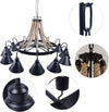PrimeNest RetroIron 8-Light Chandelier - Mega Cart