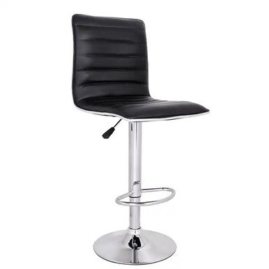 PrimeNest - Set of 5 Faux Leather Swivel Stools with Chrome Footrest - Mega Cart