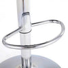PrimeNest - Set of 5 Faux Leather Swivel Stools with Chrome Footrest - Mega Cart