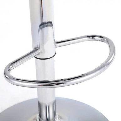 PrimeNest - Set of 5 Faux Leather Swivel Stools with Chrome Footrest - Mega Cart