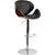 PrimeNest - Set of 5 Solid Back Barstools, Faux Leather, Durable - Mega Cart