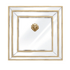 PrimeNest Sleek Gold-Framed Sharon Mirror - Modern Home Decor - Mega Cart