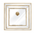 PrimeNest Sleek Gold-Framed Sharon Mirror - Modern Home Decor - Mega Cart