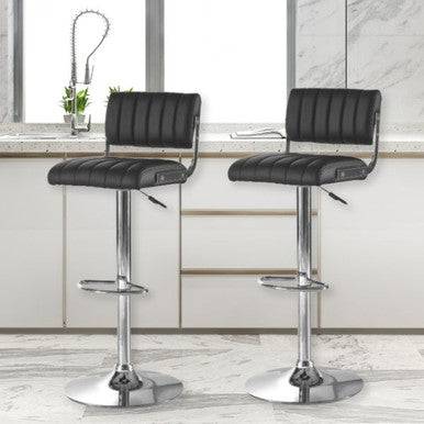PrimeNest Swivel Kitchen Counter Chairs - Adjustable Height & Comfort - Mega Cart