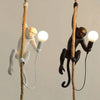 PrimeNest Vintage Monkey on Rope Pendant Light - Whimsical Design - Mega Cart