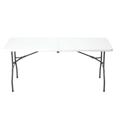 PrimeNest - White PVC Folding Table for Events and Dining - Mega Cart