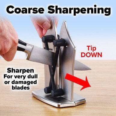 Professional Knife Sharpener for All Blade Types - Compact Design - Mega Cart