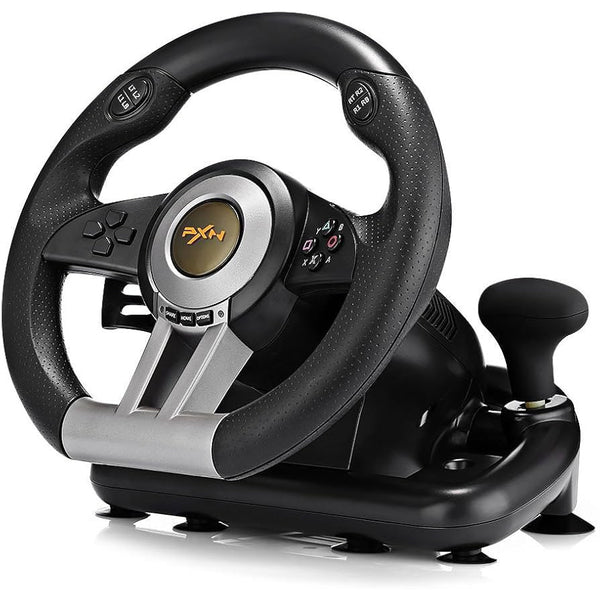 Racing Steering Wheel with Pedal - Mega Cart