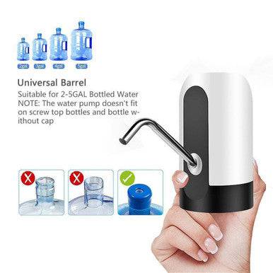 Rechargeable Automatic Water Bottle Pump – Portable & Easy to Use - Mega Cart