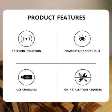 Rechargeable Smart Motion Sensor Night Light for Home & Kitchen - Mega Cart