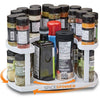 Rotating D-Shape Spice Rack - Adjustable, Dual Spin Kitchen Organiser - Mega Cart