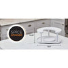 Rotating D-Shape Spice Rack - Adjustable, Dual Spin Kitchen Organiser - Mega Cart