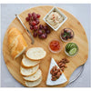 Round Bamboo Cutting Board with Handle - Mega Cart