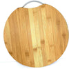 Round Bamboo Cutting Board with Handle - Mega Cart