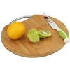Round Bamboo Cutting Board with Handle - Mega Cart